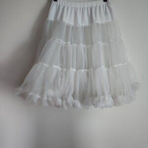Ladies SZ XS-M Disney White Crinoline